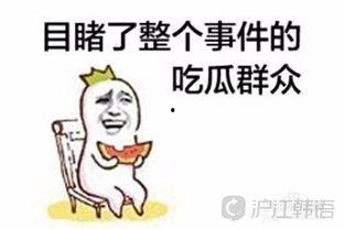 吃瓜群众的韩语